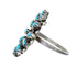 Zuni Turquoise Sterling Silver Ring Size 5-1/2 SN20225